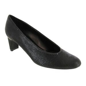 Vaneli Dayle Almond toe Short Block heel Pump, Black print Women's Size 9.5 NWOB